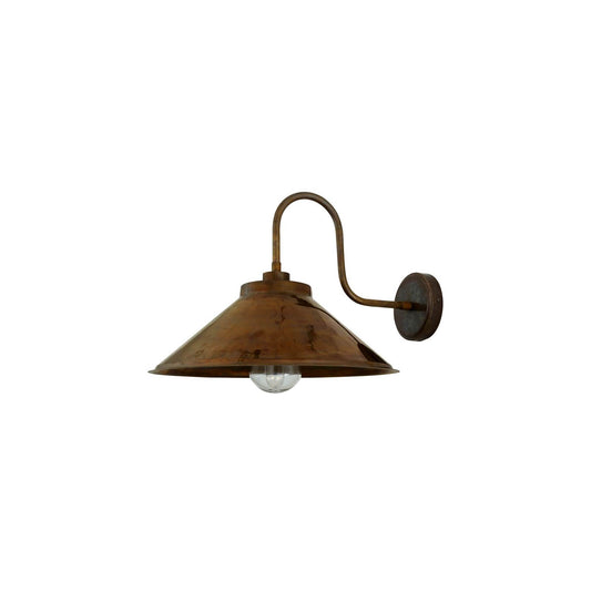 Nerissa Brass Swan Neck Wall Light IP65