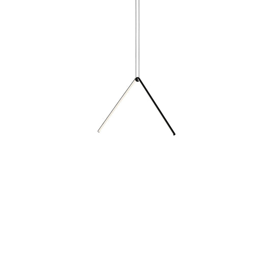 Arrangements Broken Line LED Pendant Matt Black