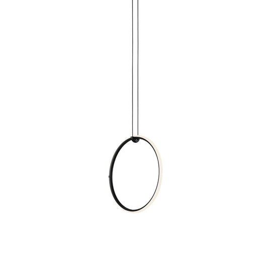 Arrangements Round Small LED Pendant Matt Black