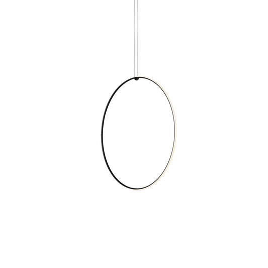 Arrangements Round Large LED Pendant Matt Black