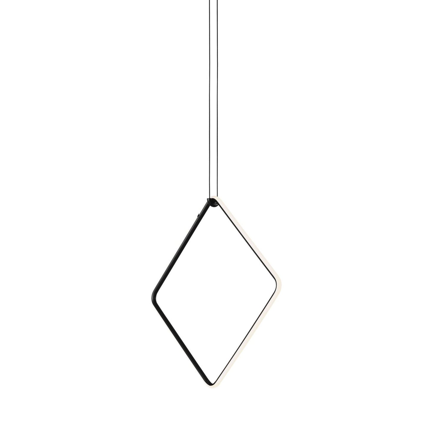 Arrangements Square Large LED Pendant Matt Black