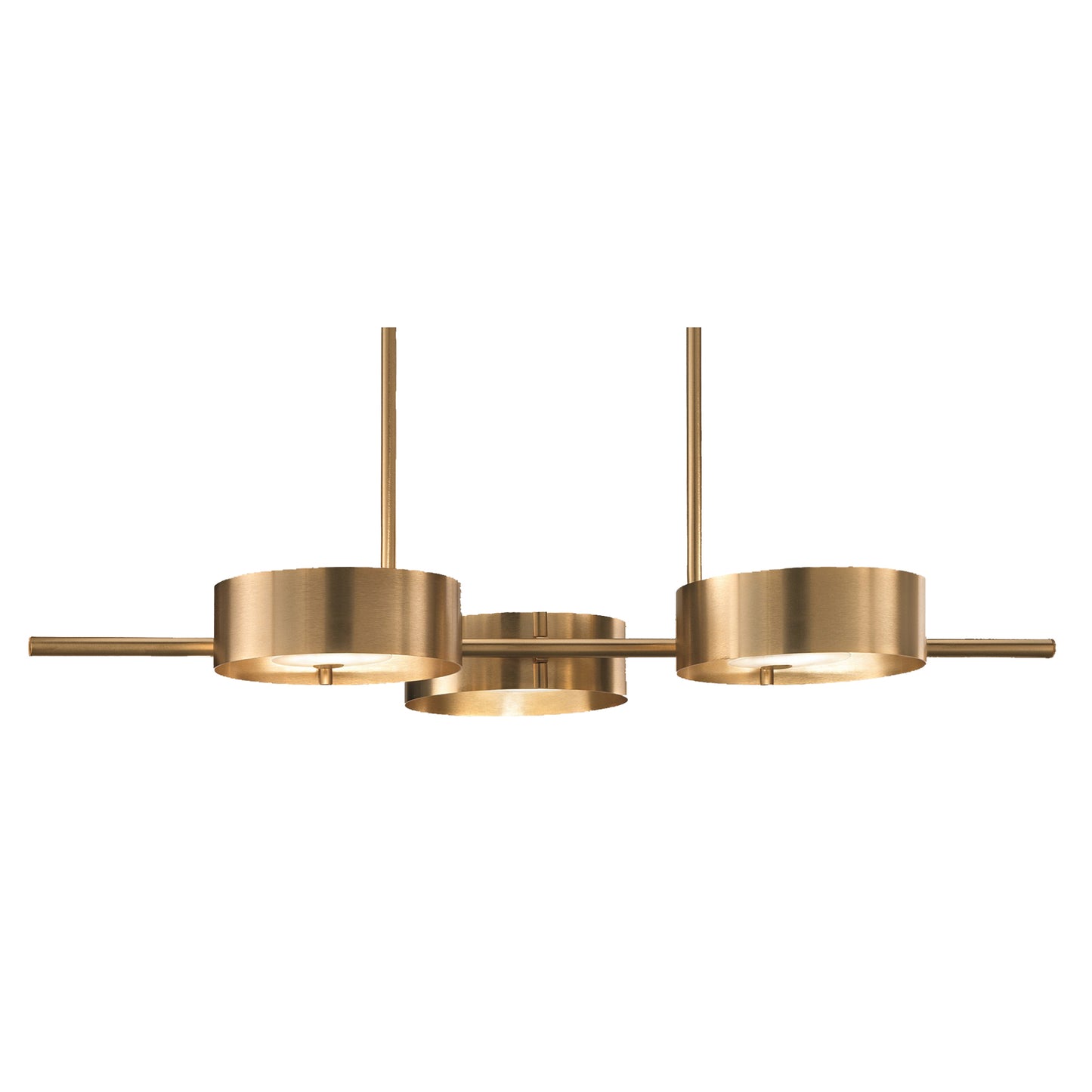 Sound BIL3 G12 3-Light Linear Pendant Brushed Gold