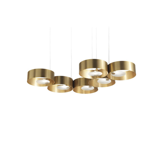 Sound OR6 G12 6-Light Pendant Brushed Gold