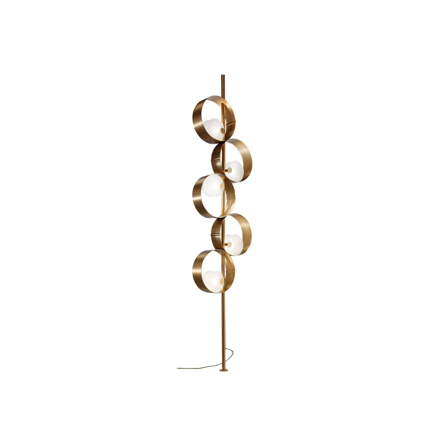 Sound STL5 G12 5-Light Floor Lamp Brushed Gold