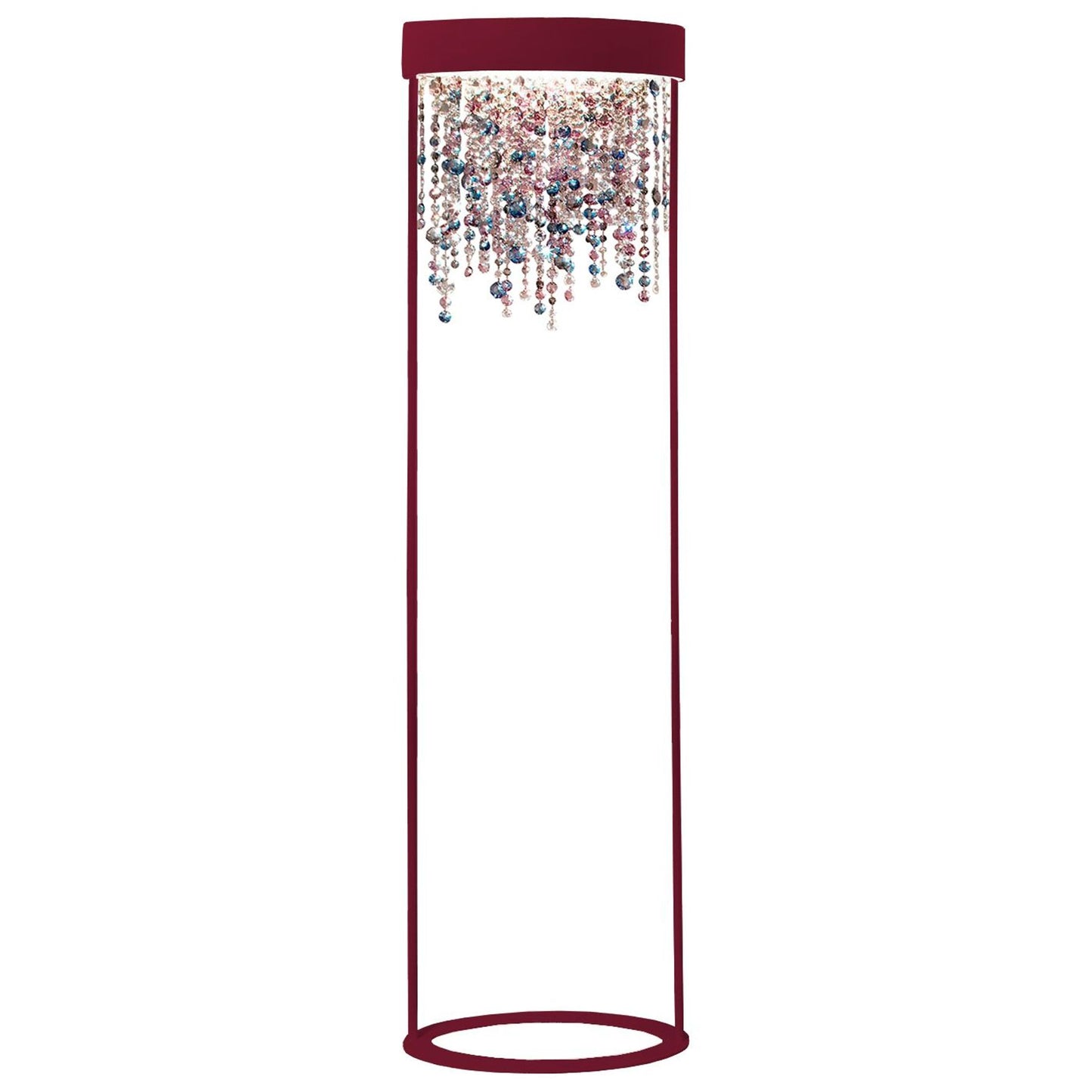 Ola STL2 E27 Floor Lamp with Colored Glass