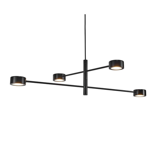 Clyde 4-Light LED Pendant Black