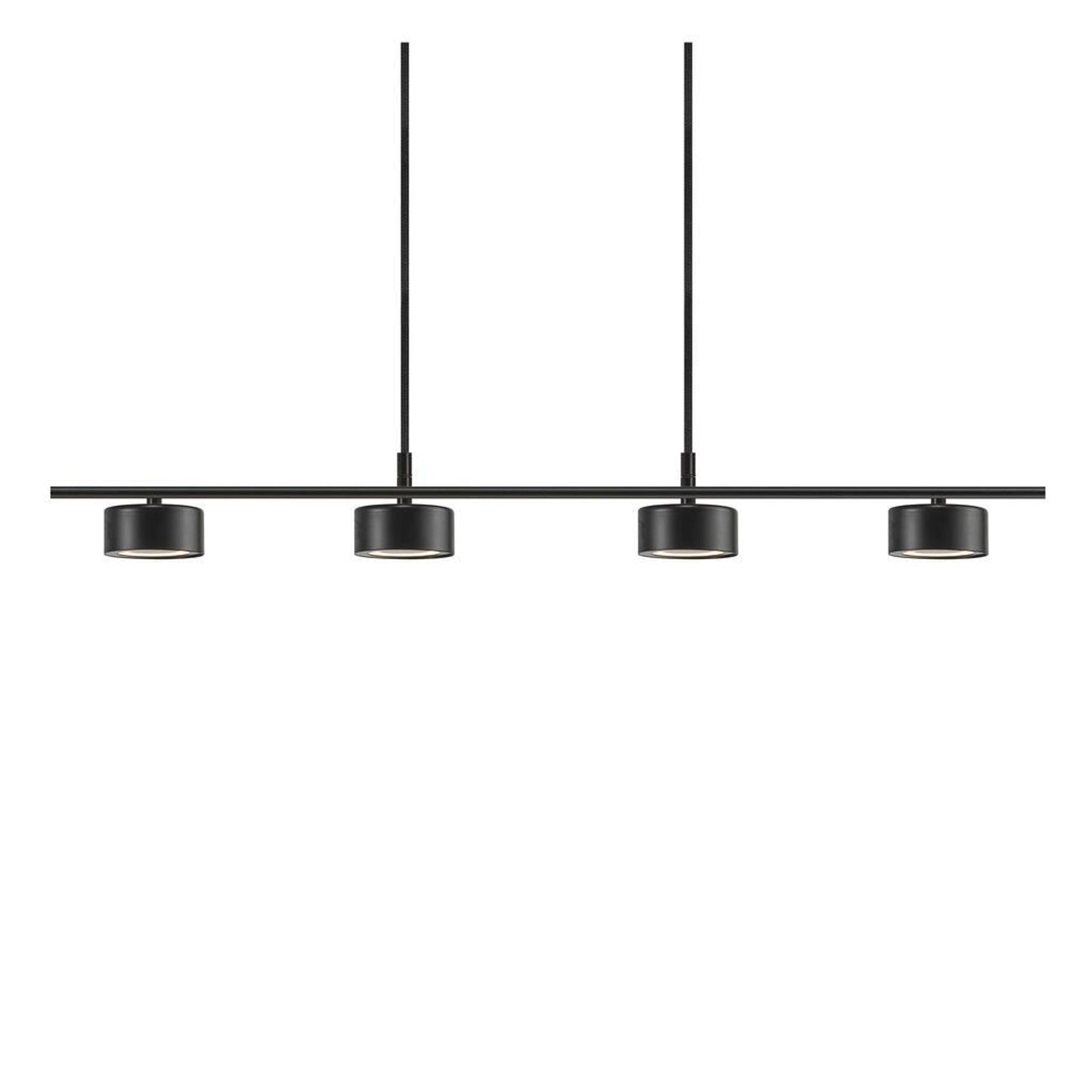 Clyde 4-Rail LED Pendant Black