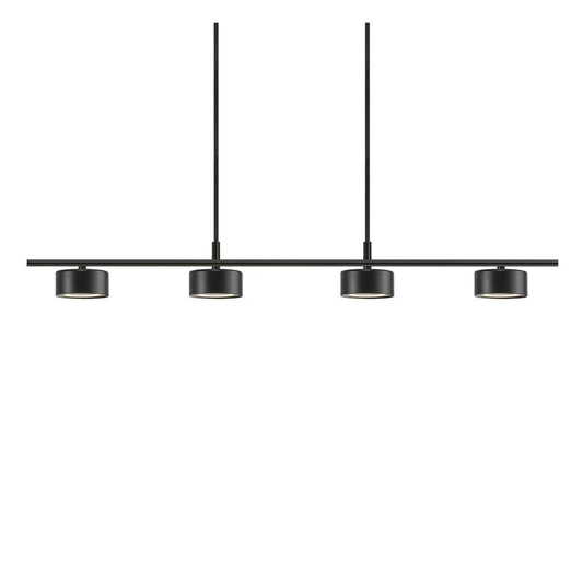 Clyde 4-Rail LED Pendant Black