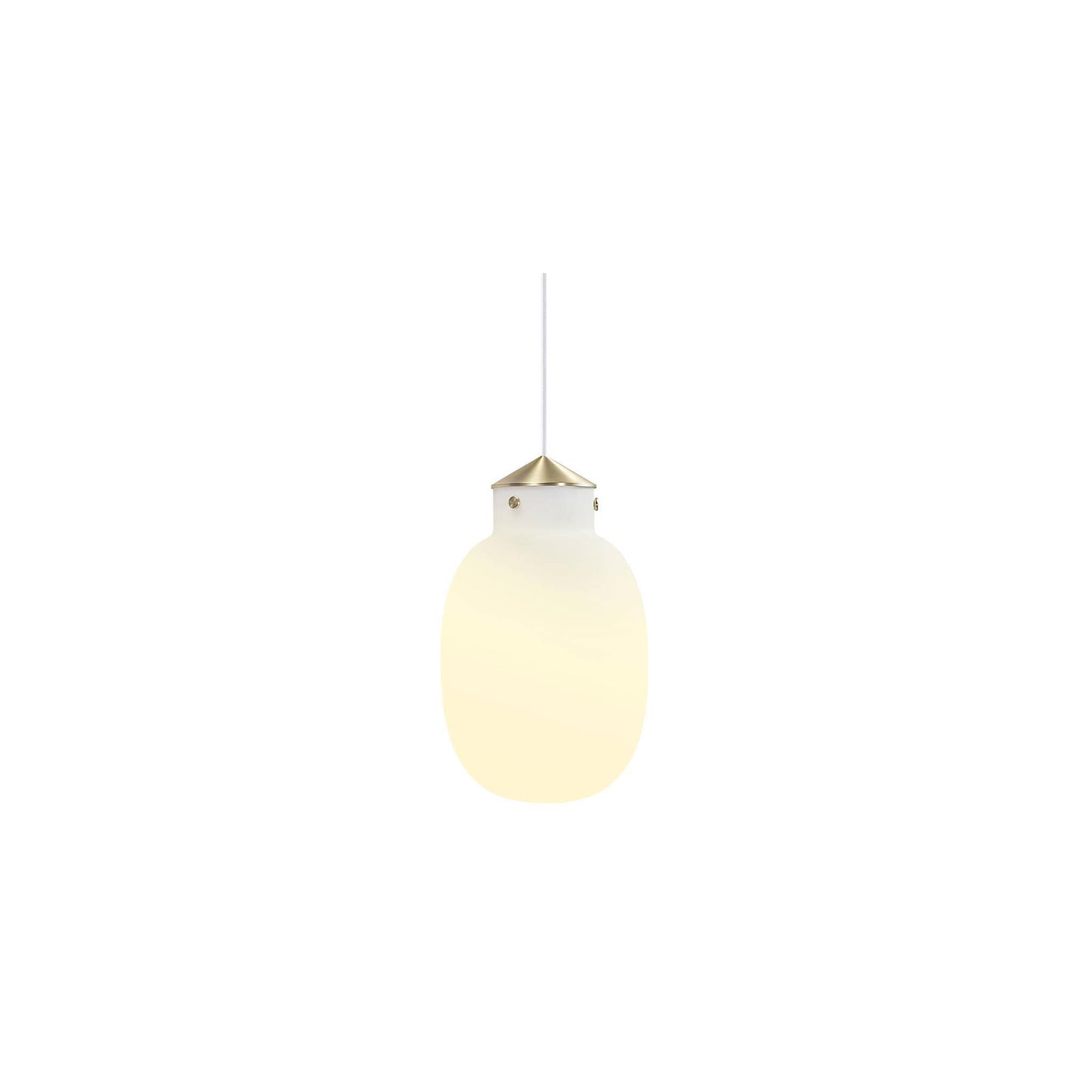 Raito 22 Oval Pendant Brass