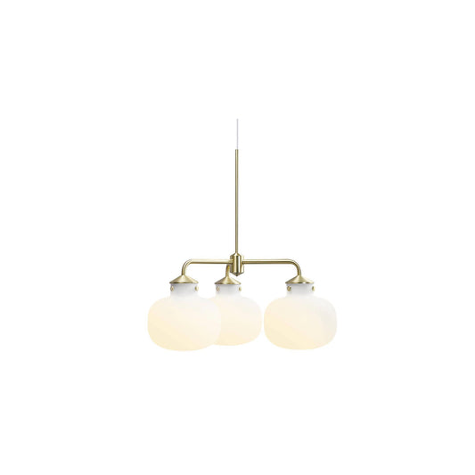 Raito 3-Arm Pendant Brass