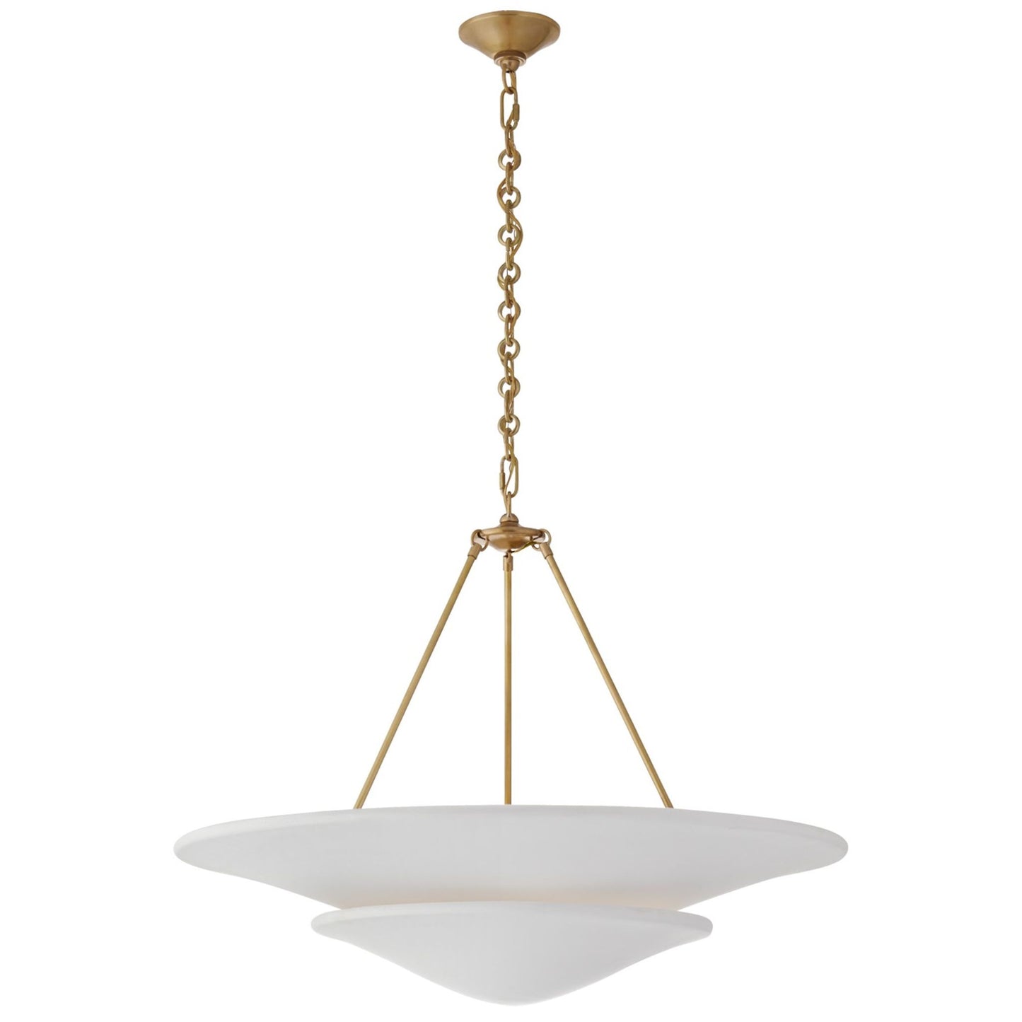 Mollino Tiered Pendant with Plaster White Shade