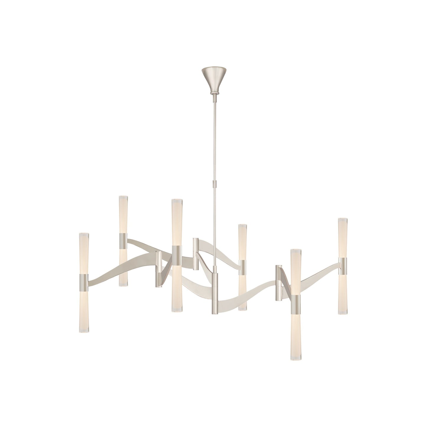 Brenta Chandelier with White Glass