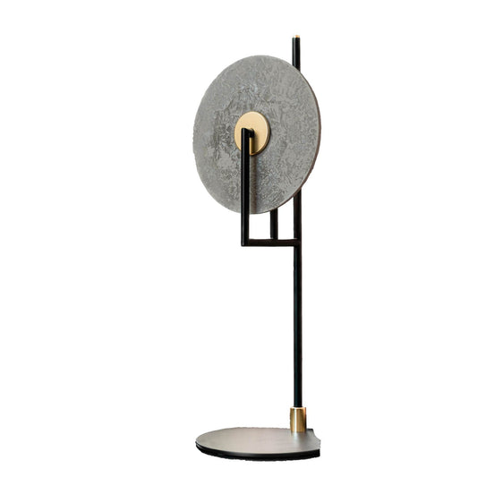 Erto Table Lamp Matt Black with Brass Details