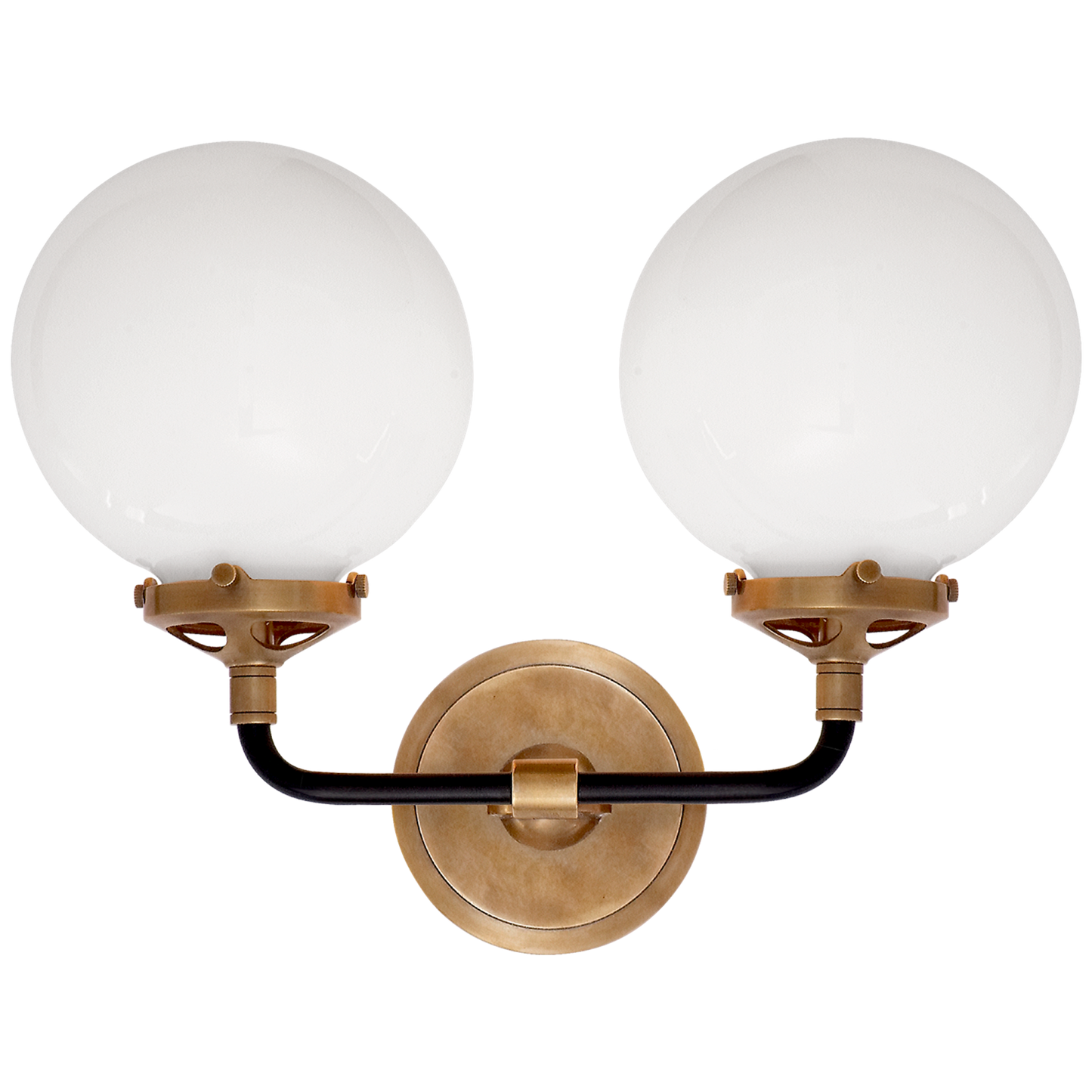 Bistro Double Light Curved Sconce