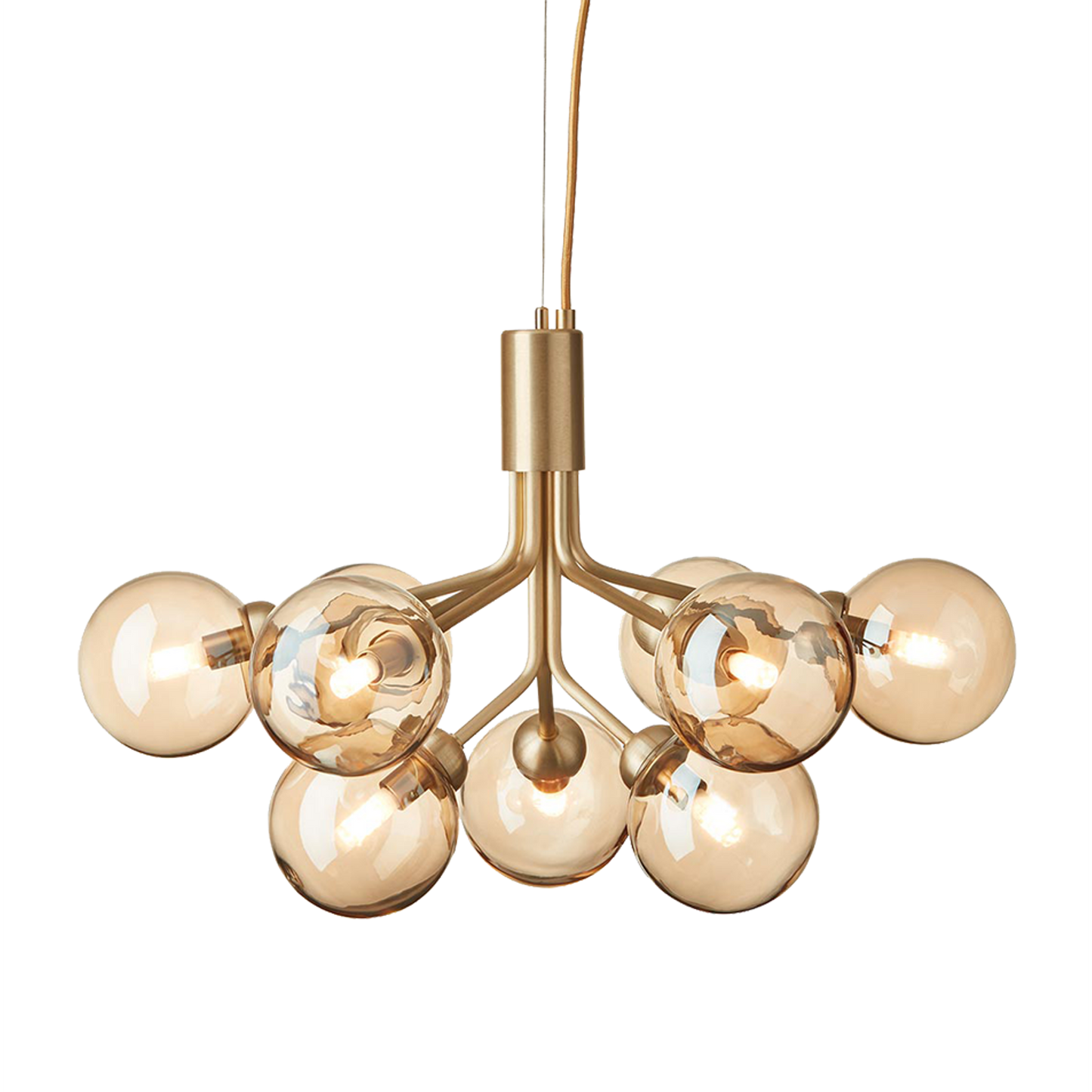 Apiales 9-Light Chandelier with Glass Shade