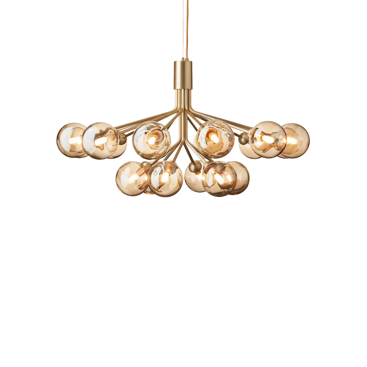 Apiales 18-Light Chandelier with Glass Shade