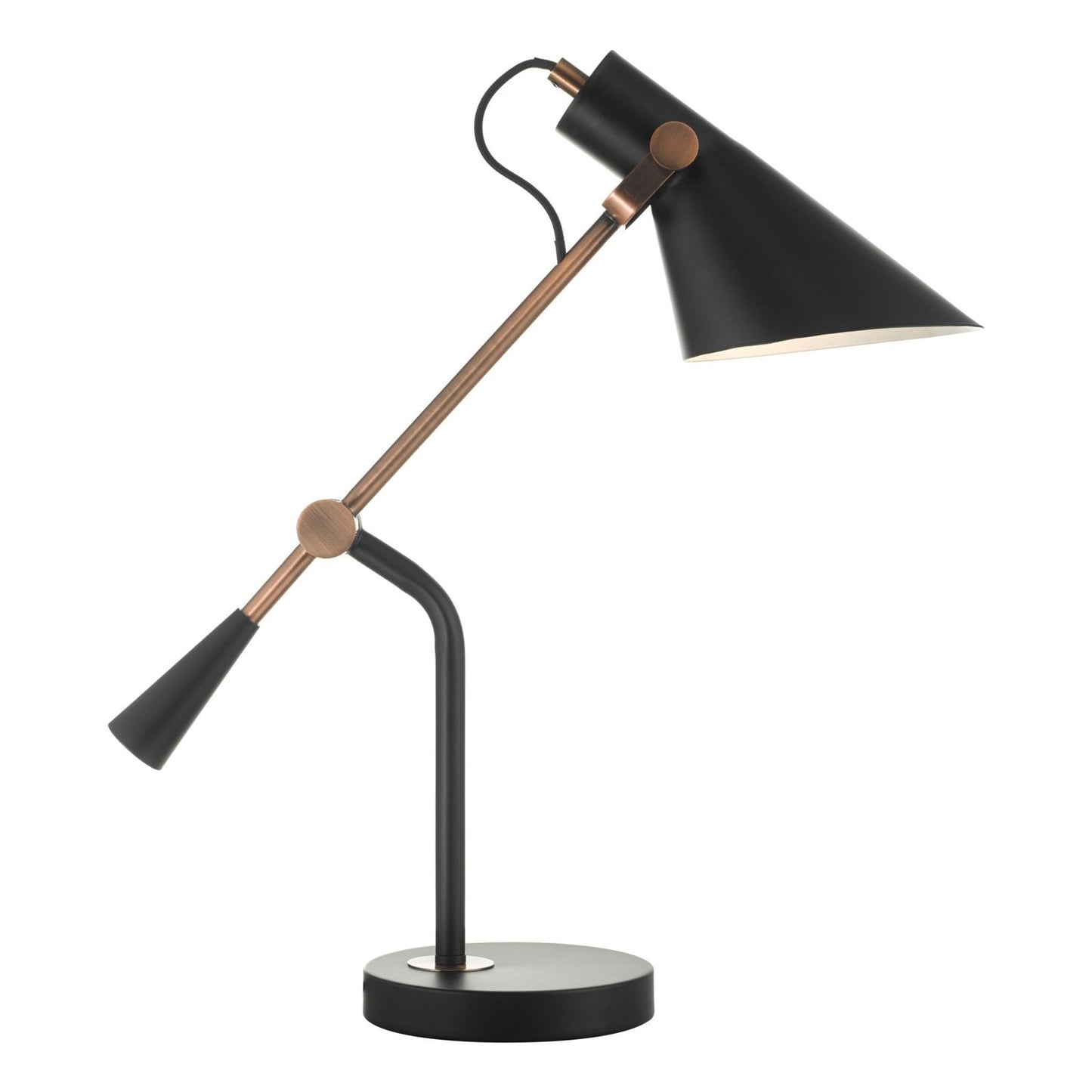 Jack Task Table Lamp Black & Antique Copper