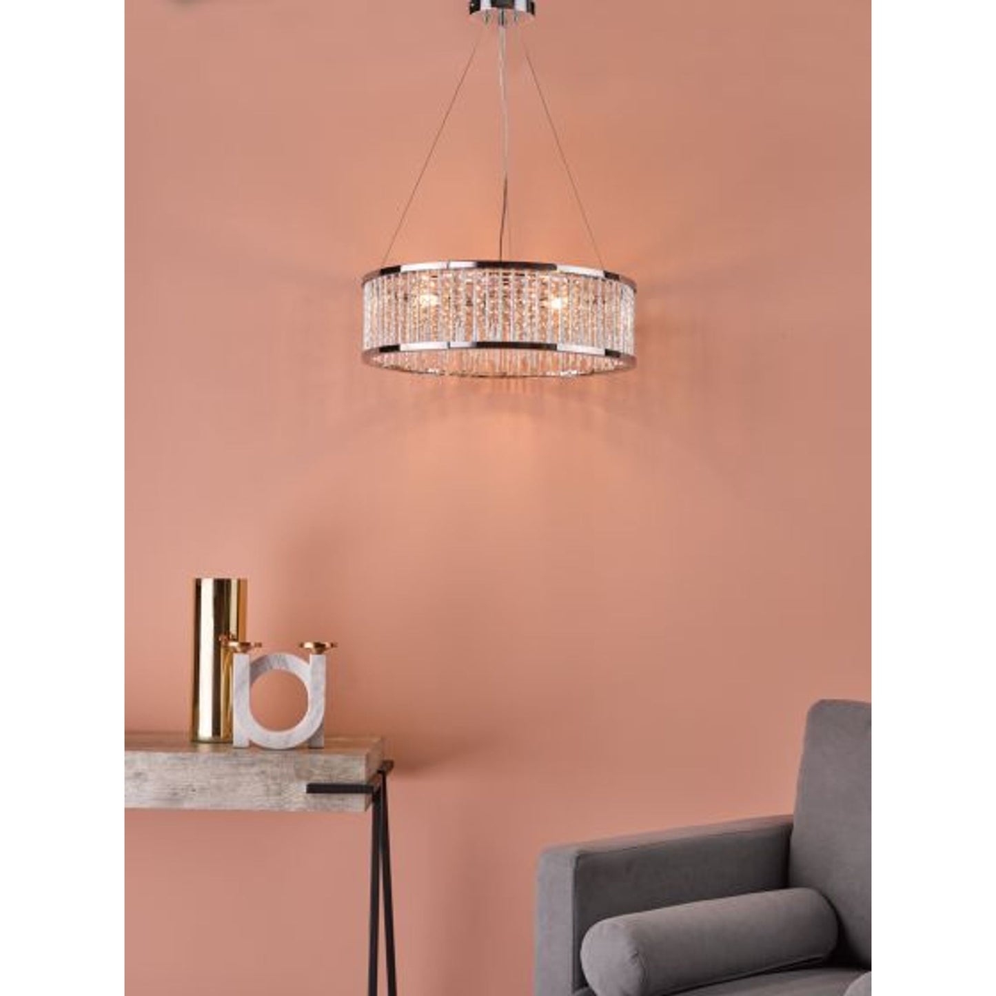 Nantes 5-Light Pendant Polished Chrome