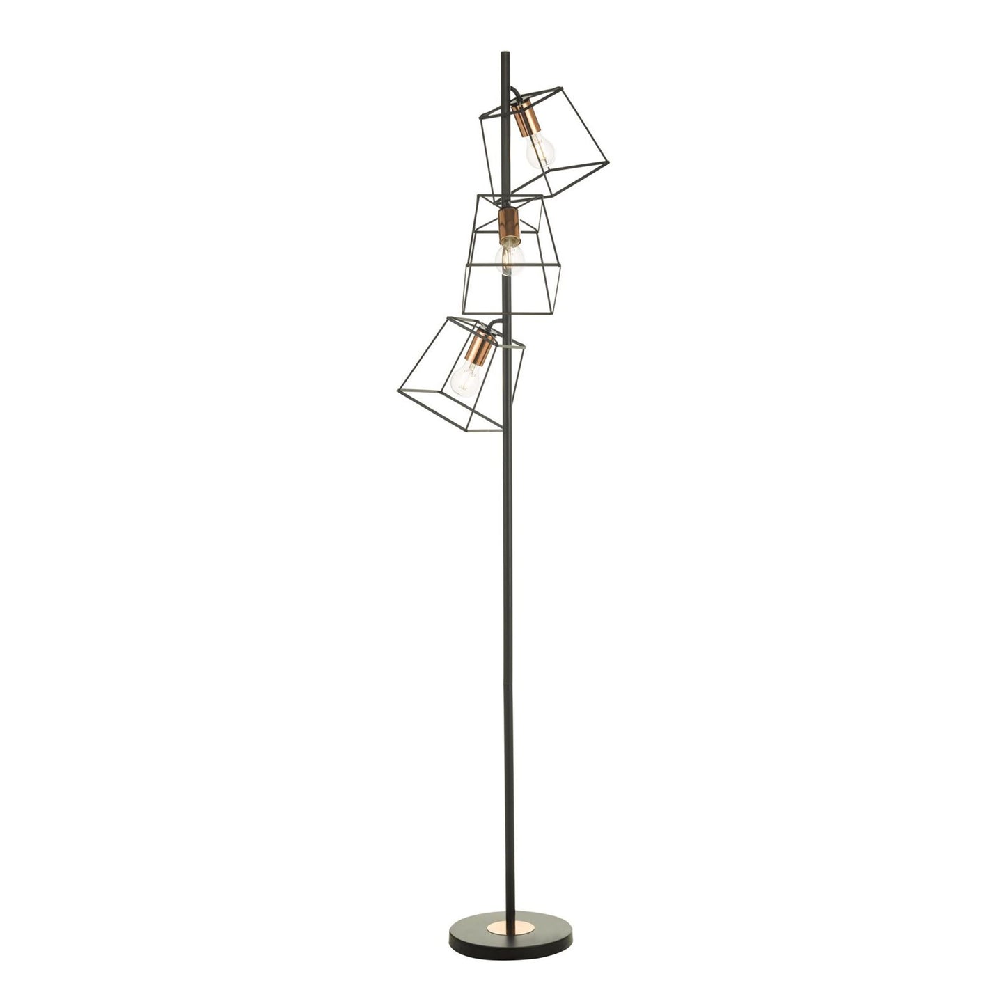 Tower 3-Light Floor Lamp Matt Black