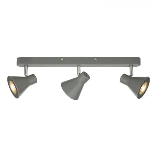 Diza 3-Light Bar Ceiling Spotlight Matt Grey