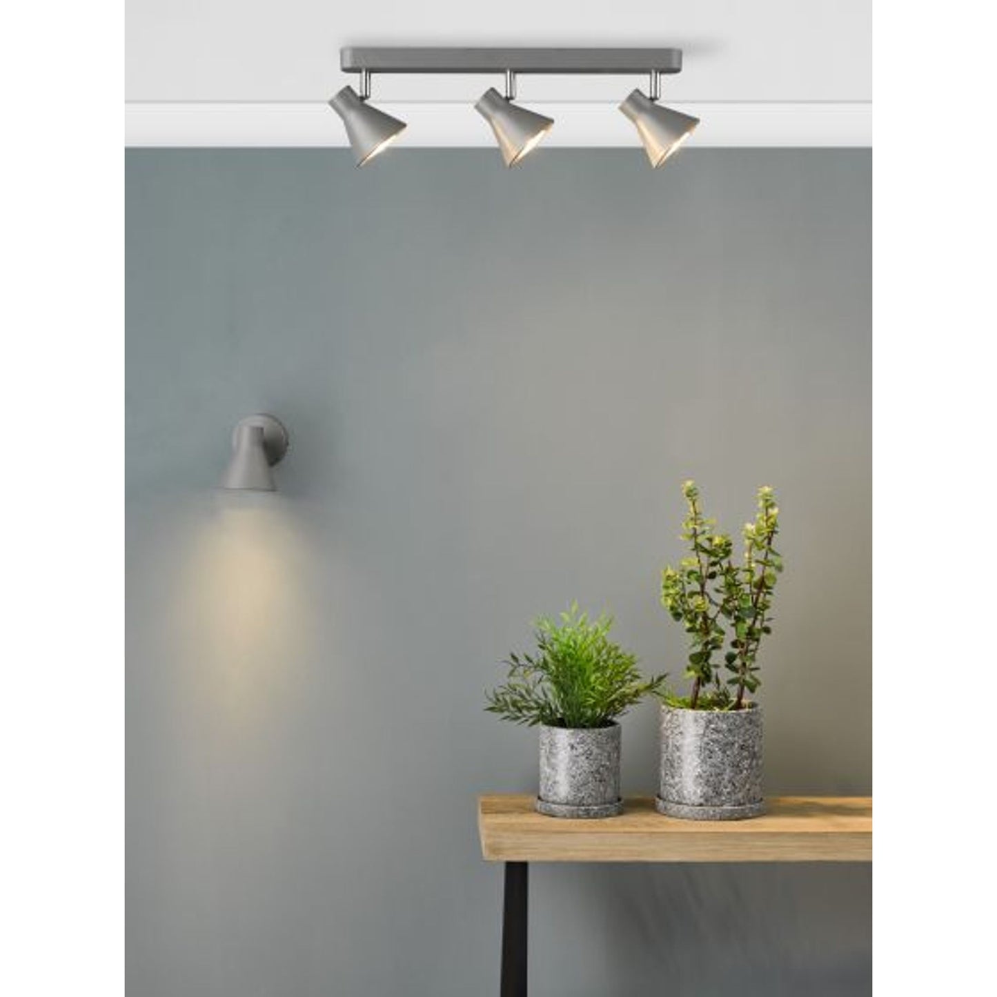 Diza 3-Light Bar Ceiling Spotlight Matt Grey