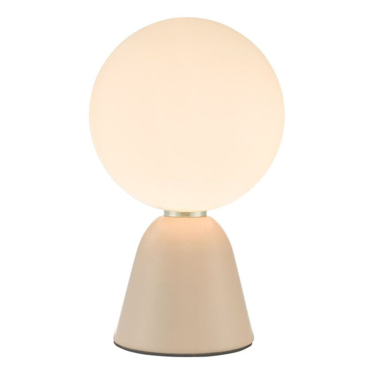 Francesca Table Lamp Pink Opal Glass