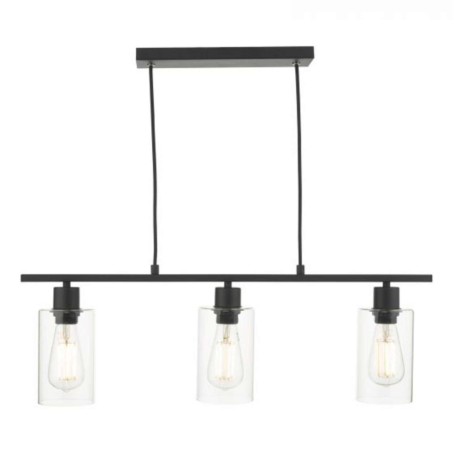 Miu 3-Light Bar Pendant Matt Black