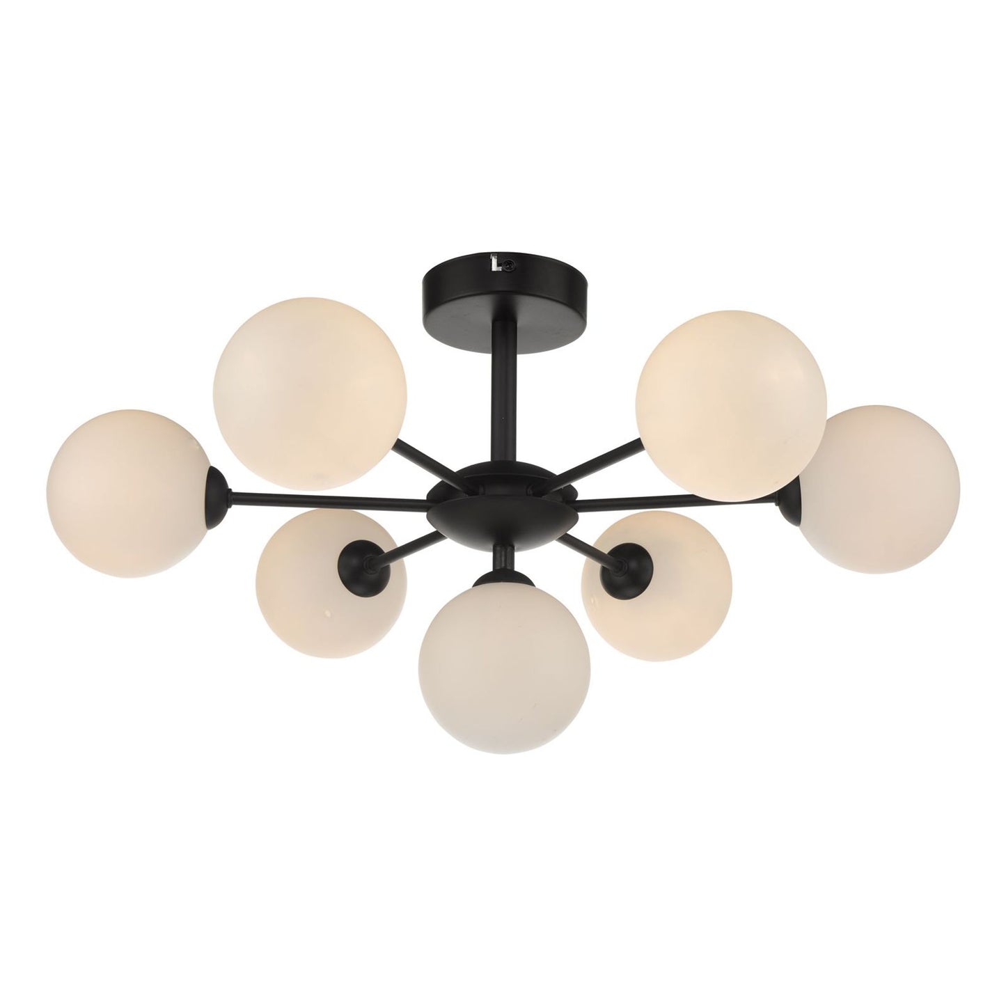 Cohen 7-Light Semi Flush Matt Black