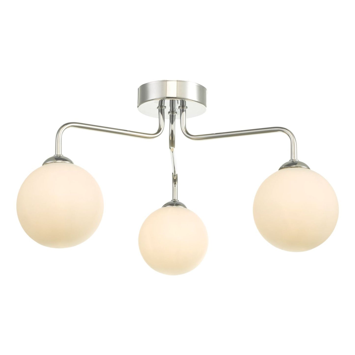 Feya 3-Light Semi Flush Polished Chrome