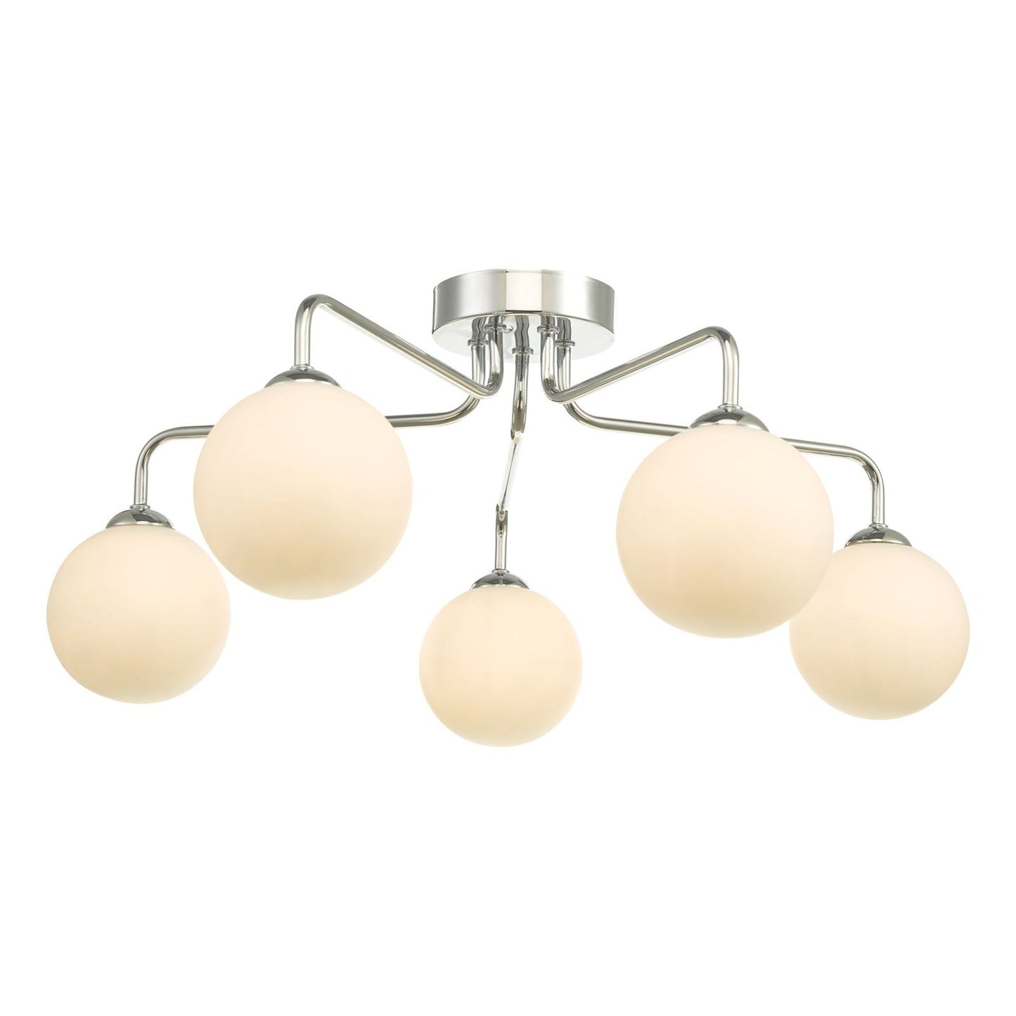 Feya 5-Light Semi Flush Polished Chrome