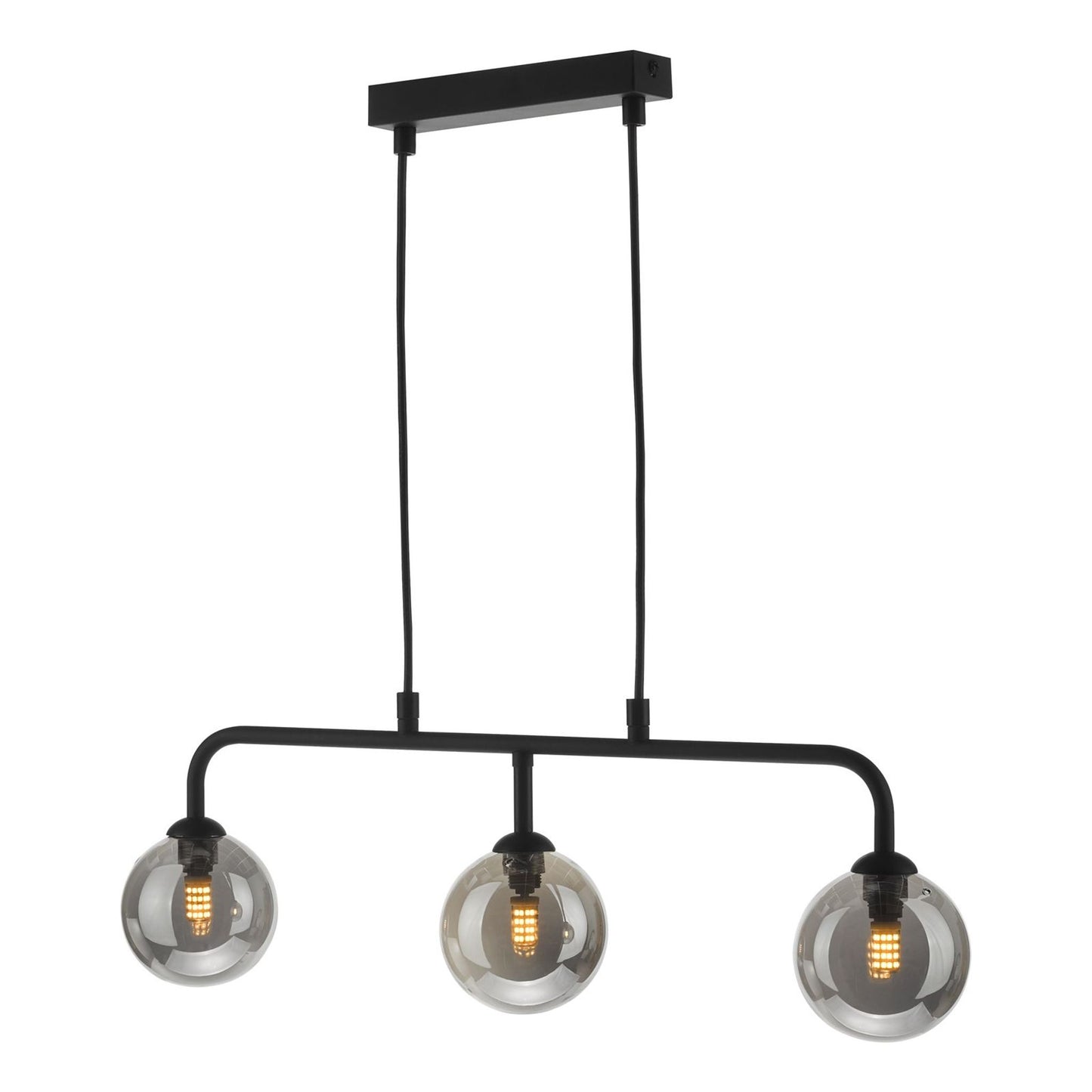 Feya 3-Light Bar Pendant Matt Black