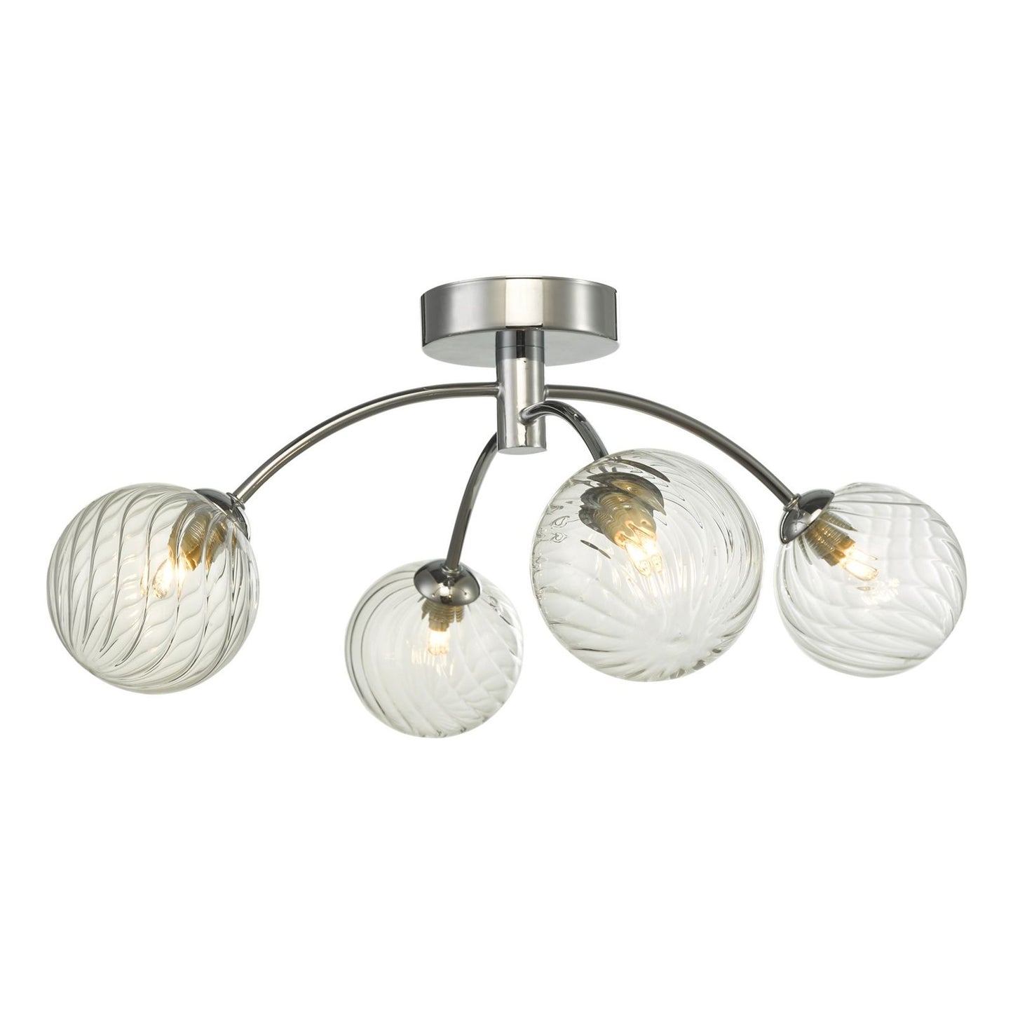 Izzy 4-Light Semi Flush Polished Chrome