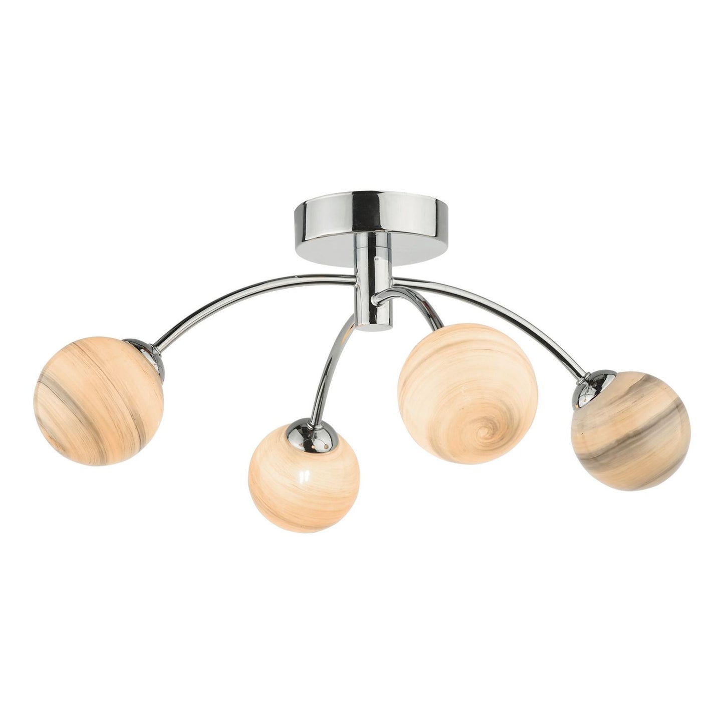 Izzy 4-Light Semi Flush Polished Chrome