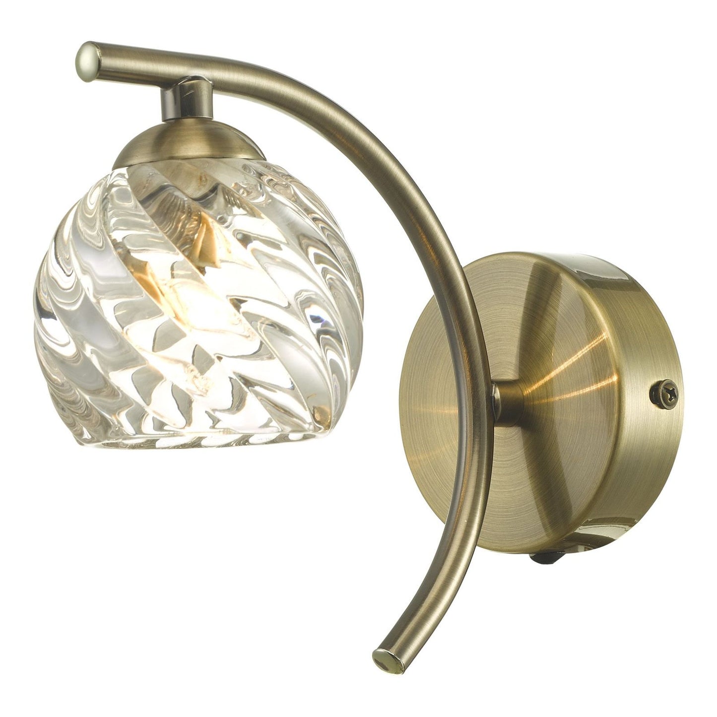 Nakita Twisted Glass Wall Light