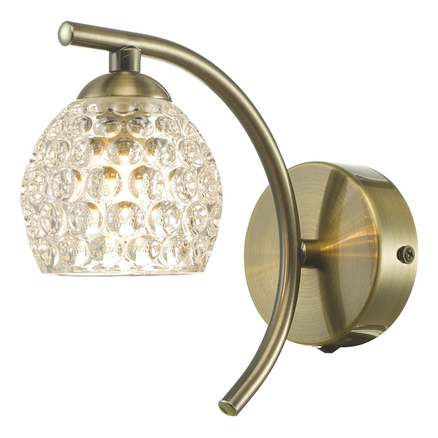 Nakita Dimpled Glass Wall Light