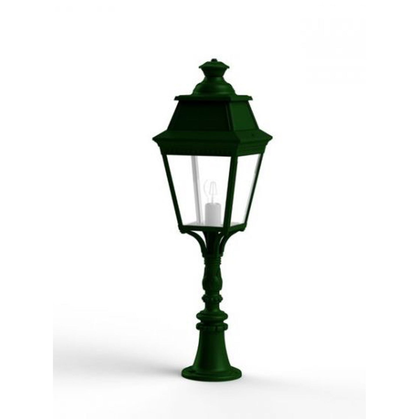 Avenue 3 Model 6 Clear Glass Pillar Mount Lantern