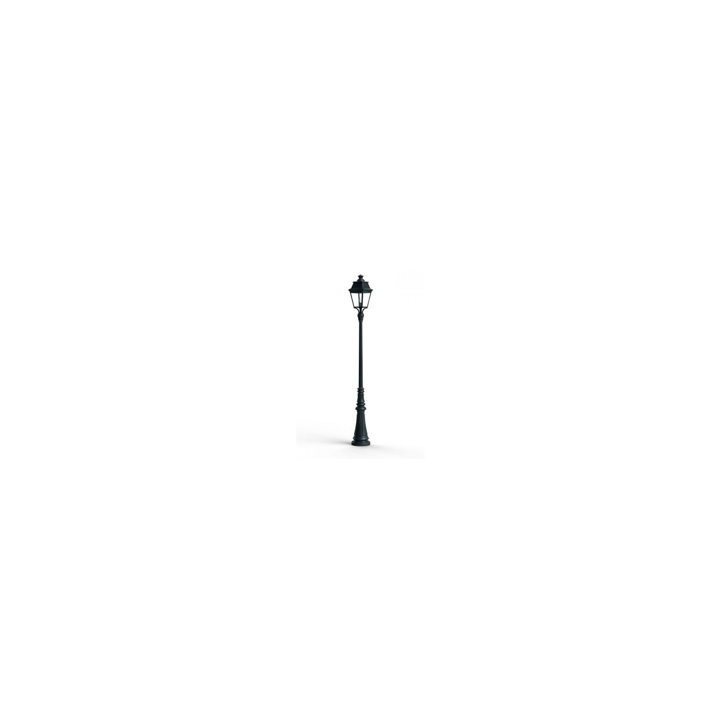 Avenue 3 Large Clear Glass Lamp Post with Minimalist lines style lantern