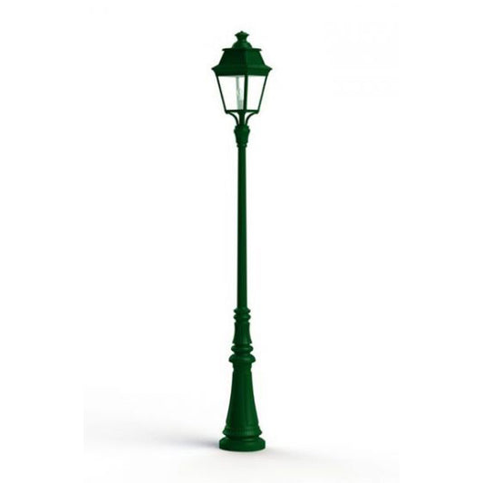 Avenue 3 Large Clear Glass Lamp Post with Minimalist lines style lantern