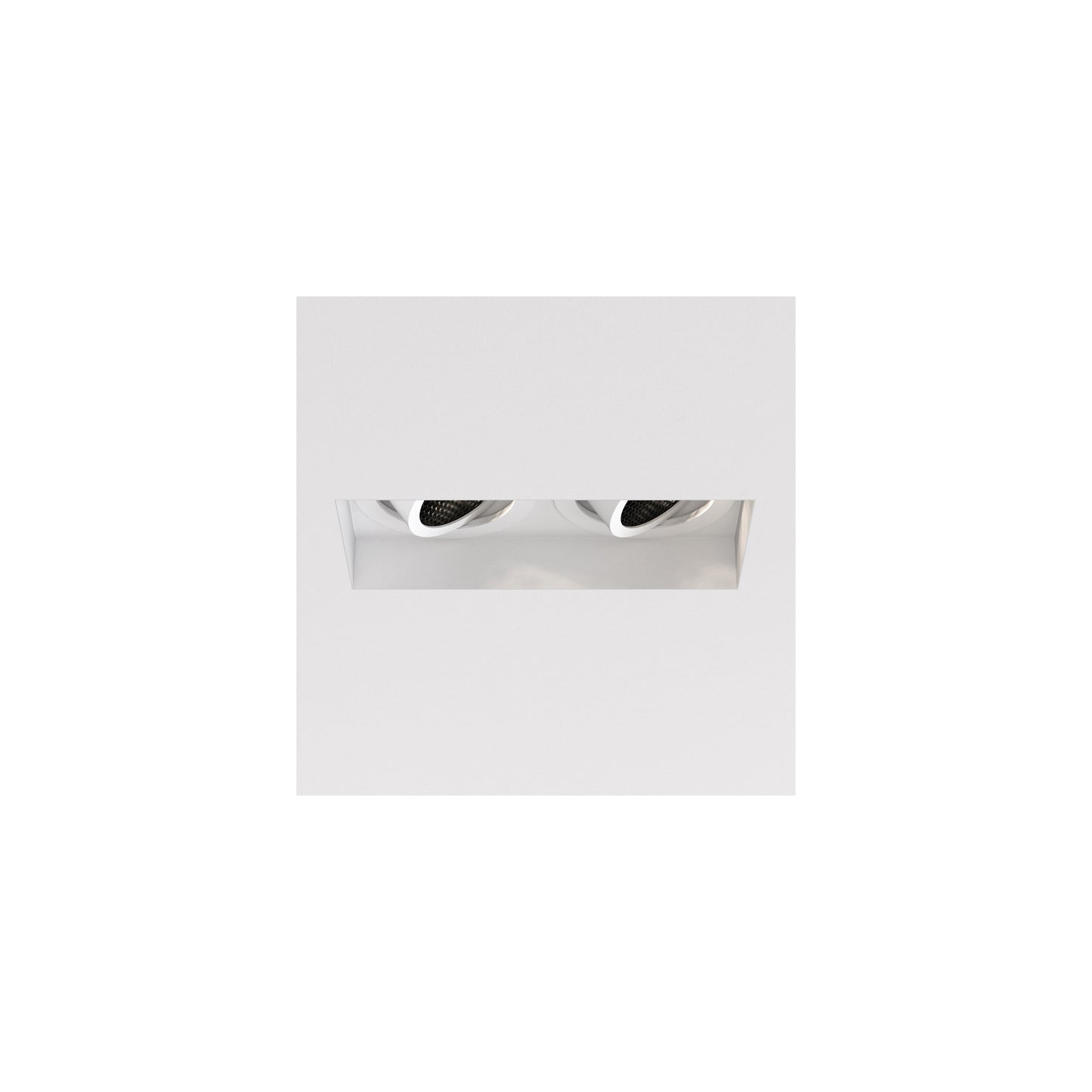 Trimless Square Twin Adjustable Ceiling Light