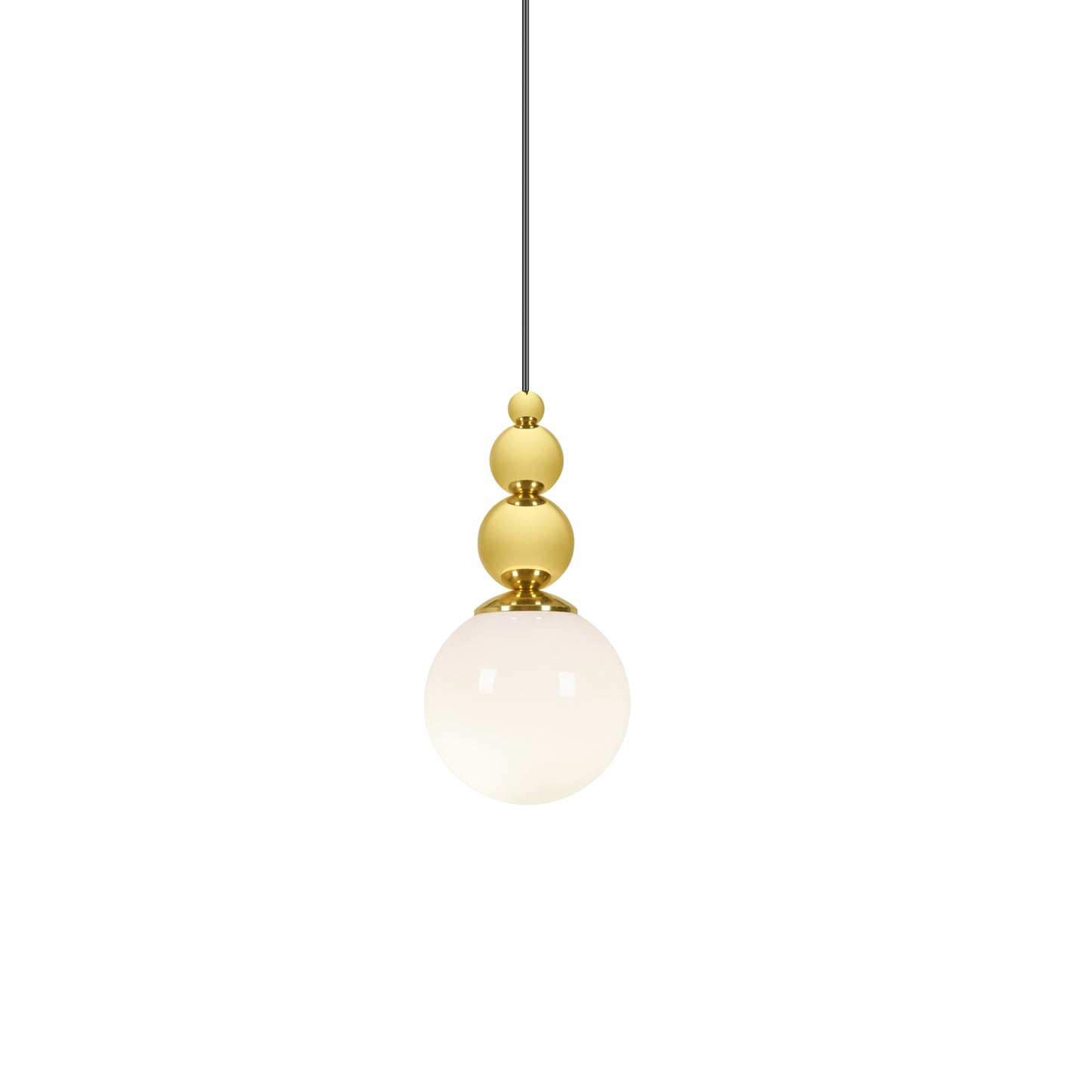 Spheres 3 LED Pendant with White Glass