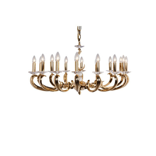 Esbelta 16-Light Chandelier with Asfour Lead Crystal