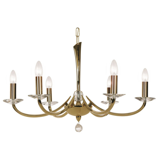 Bahia 8-Light Chandelier with Asfour Lead Crystal