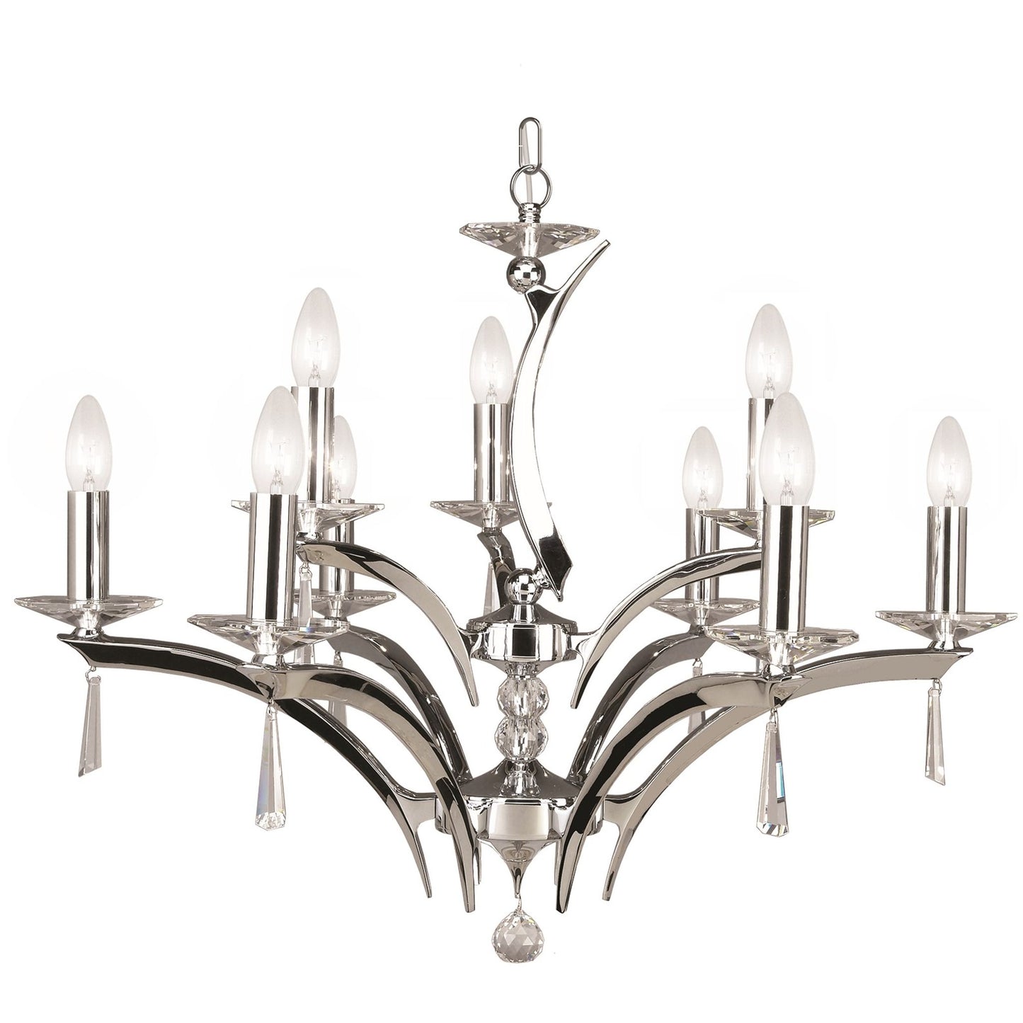 Forum 9-Light Chandelier with Asfour Lead Crystal