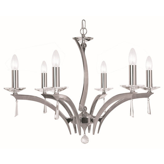 Forum 6-Light Chandelier with Asfour Lead Crystal