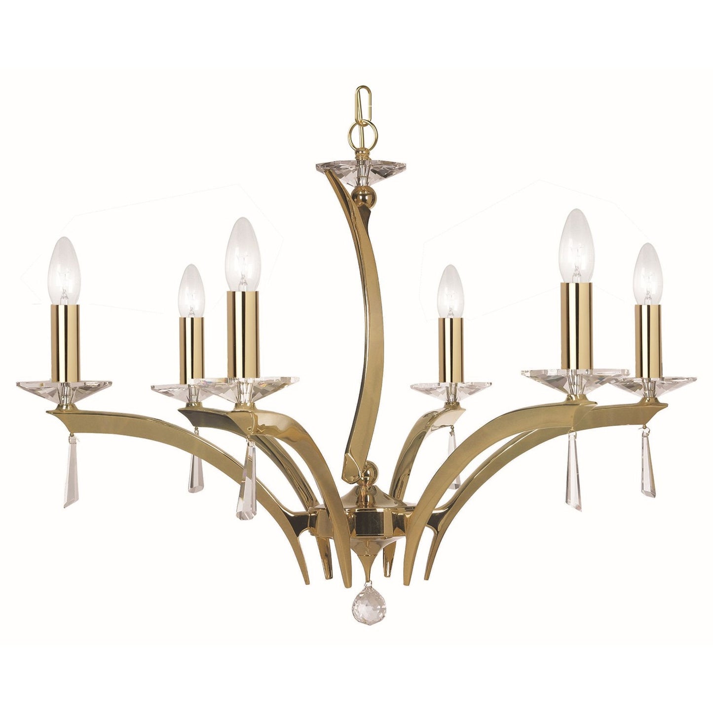 Forum 6-Light Chandelier with Asfour Lead Crystal