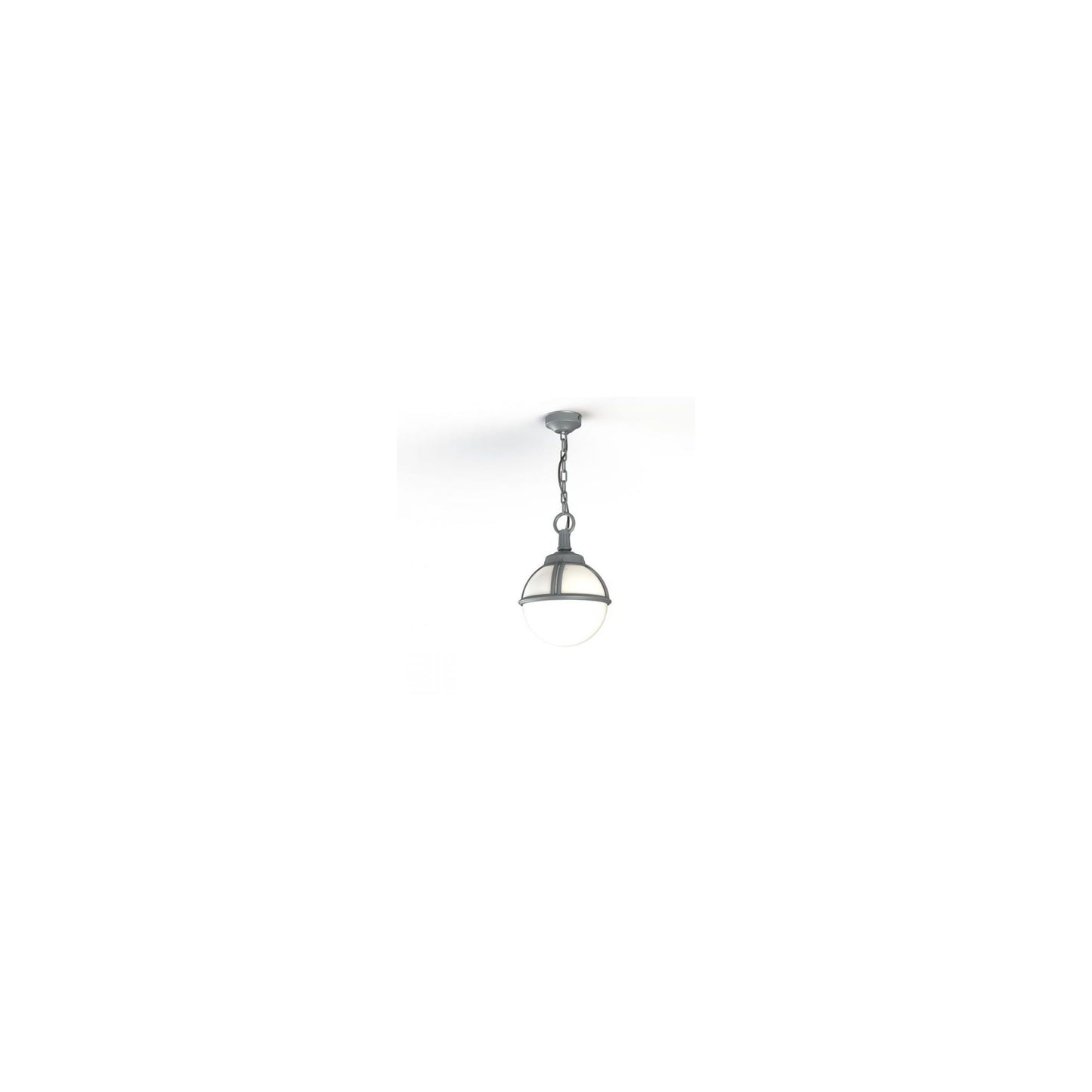 Boreal Model 1 Opal Glass Pendant with Cast Aluminium