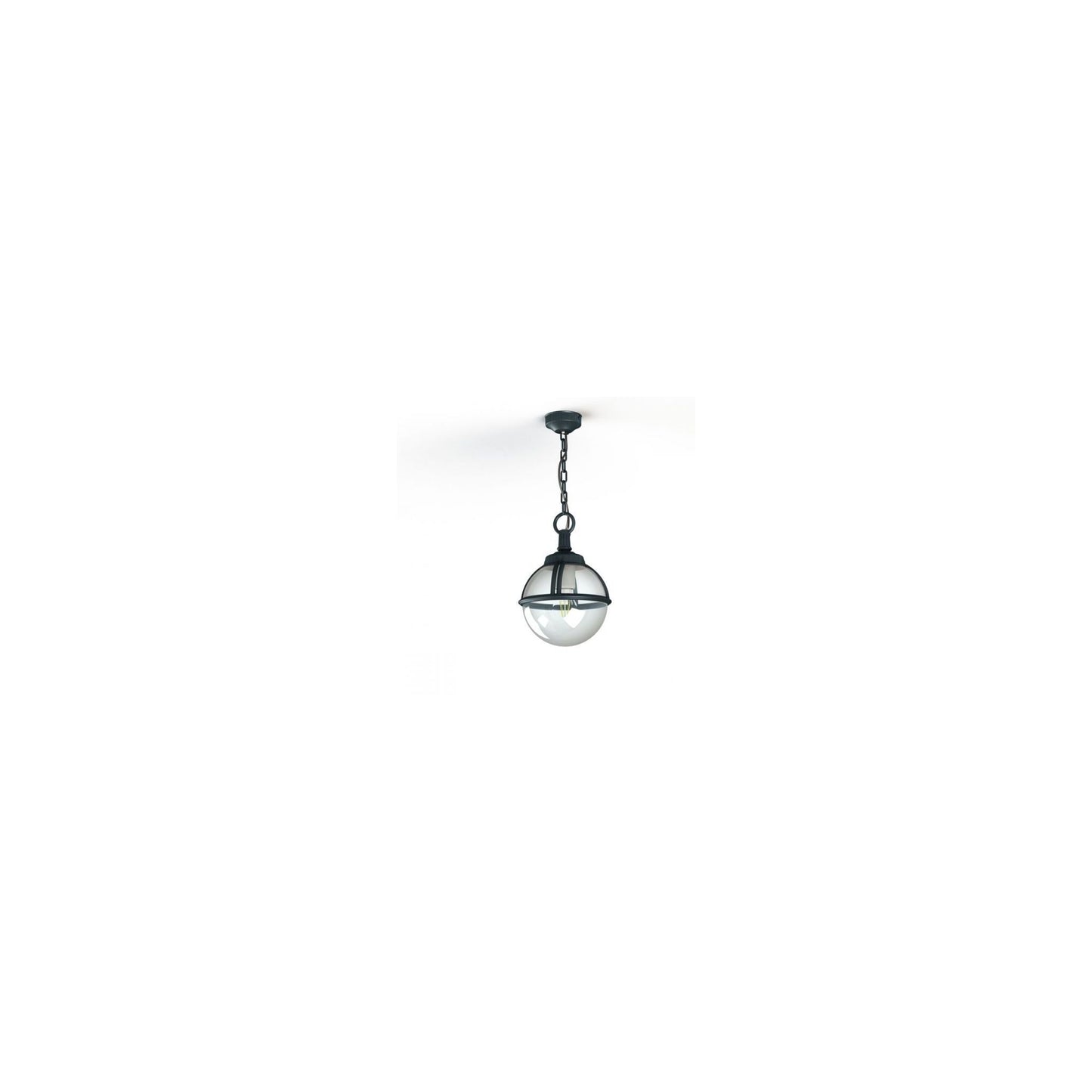 Boreal Model 1 Smoked Glass Pendant with Cast Aluminium