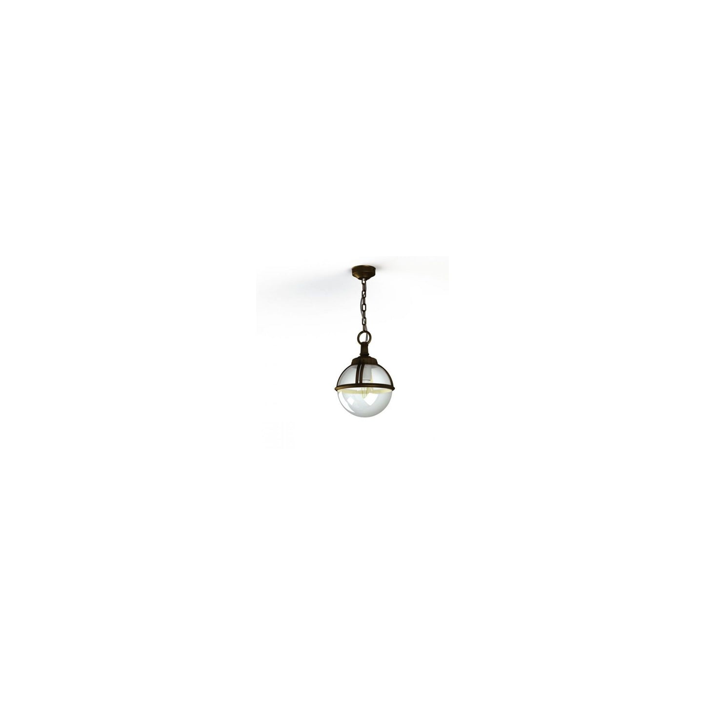 Boreal Model 1 Smoked Glass Pendant with Cast Aluminium