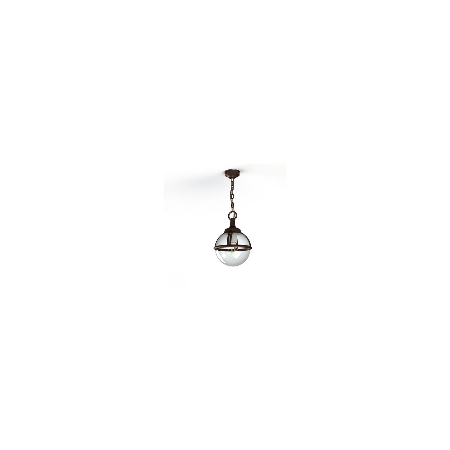 Boreal Model 1 Smoked Glass Pendant with Cast Aluminium