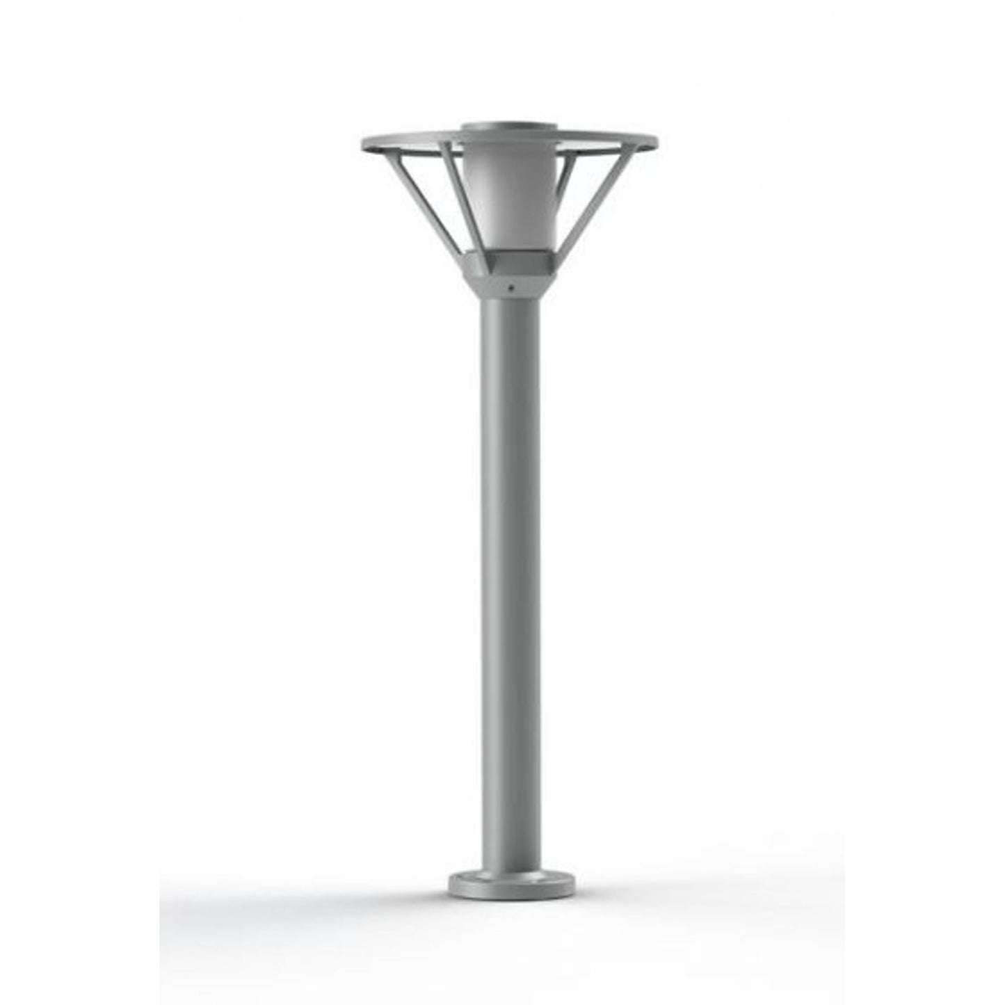 Bermude Small Frosted Glass Bollard with White Reflector